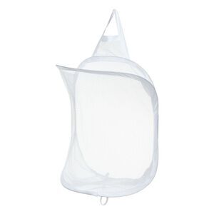 1 Pc 20L Wall-mounted Folding Laundry Basket Hamper for Bathroom White